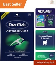 Advanced Clean Floss Picks, 150 Count - Eco-Friendly Mint Flavor with No Break