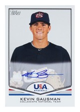 2011 Topps Kevin Gausman “Collegiate National Team” Autograph Rookie Card. rookie card picture