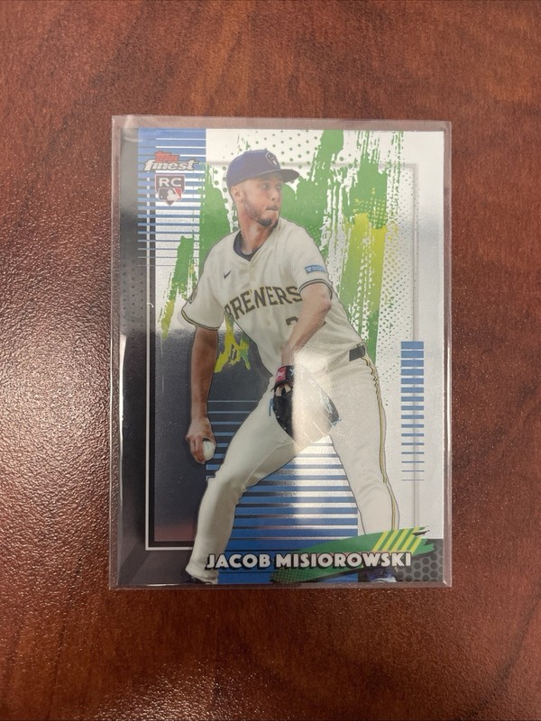Jacob Misiorowski 2026 Topps Finest #82 Common RC Brewers