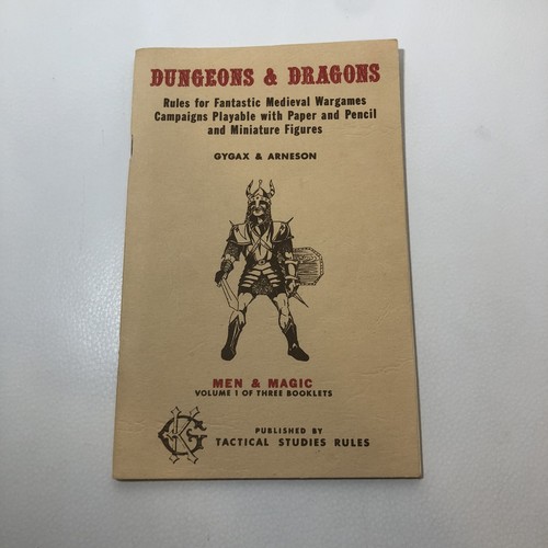 Original 1974 Dungeons & Dragons VTG TSR Men & Magic Volume 1 booklet RARE HTF - Picture 1 of 9