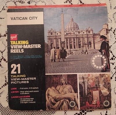 Vintage GAF Talking View-Master Reels Pictures Vatican City Catholic 