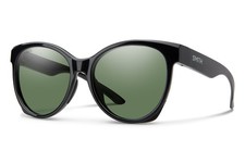 Smith Fairground Sunglasses Black Frame, Polarized Gray Green Lens