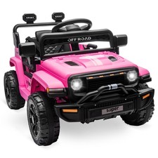 Kids Electric Car 12V Ride on 2 Speeds Truck w/ Remote Control,Music Player,LED