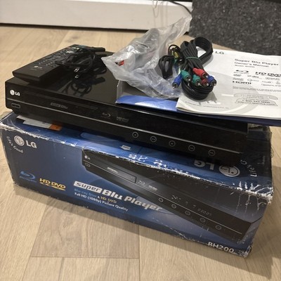 LG BH200 Super Blu Blu-ray HD DVD Player Combo w/ Remote, Accessories TESTED