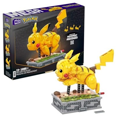 MEGA Pokemon Motion Pikachu Building Set - 1095 Age 13+ Collectors Item Y863236