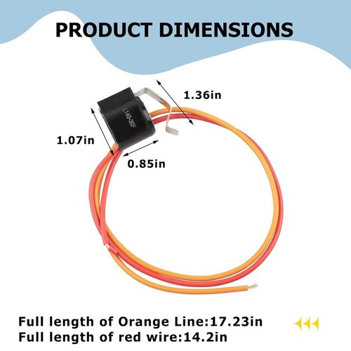 For Refrigerator Repair Defrost Thermostat Overheat Cut-off Easy Replacement - Zdjęcie 1 z 9