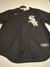 Maglia Nike MLB Chicago White Sox nera squadra alternativa XXL uomo T770 Yoan Moncada
