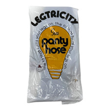 Vintage 1970s Sears Legtricity Pantyhose Light Bulb Logo Package NOS Brown RARE