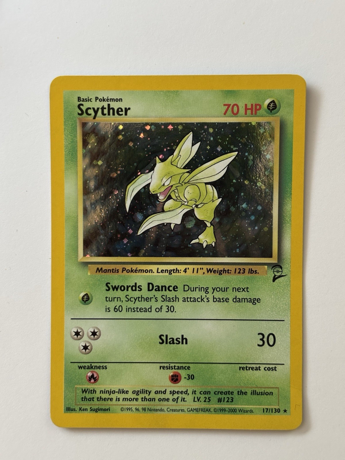 SCYTHER 10/64 Holo Rare Jungle Set - Pokemon Card WOTC