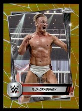 Ilja Dragunov 2025 Topps Chrome WWE Gold Refractor #/50 #47 ESE
