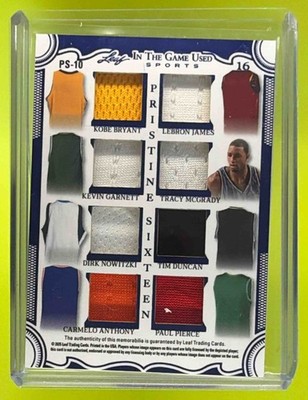 2025 Leaf ITGU Pristine 16 O'Neal, Barkley, Lebron James, Kobe Bryant PS-10 /30