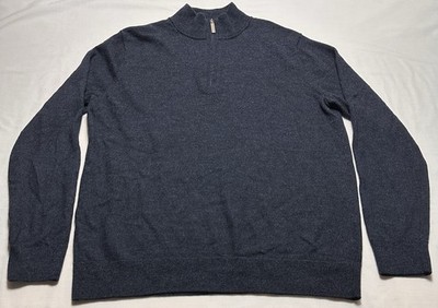 Artefact Men s Merino Wool Quarter 1/4 Zip Pullover Sweater  Preppy Casual