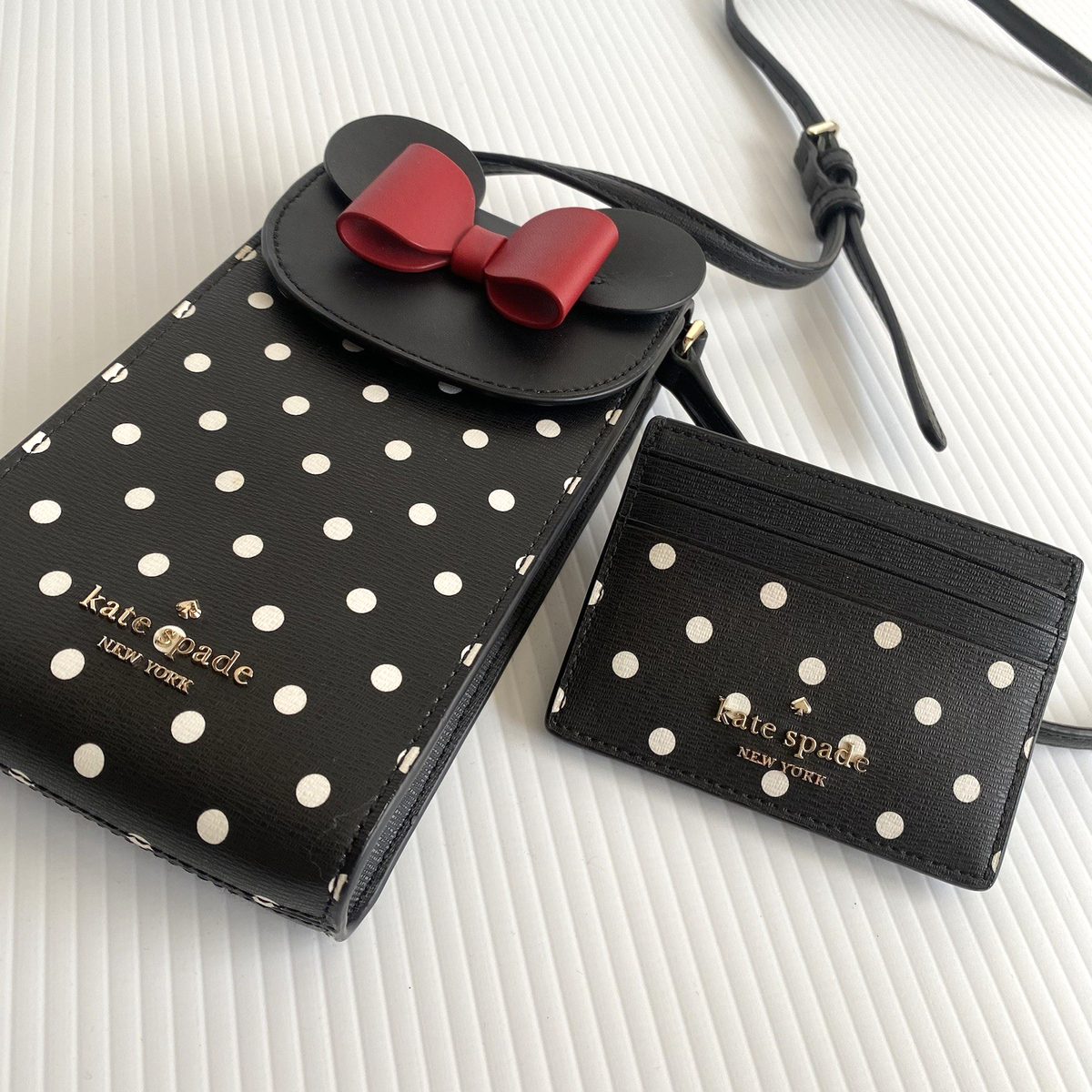 Backpack/card holder SET Disney Kate Spade Minnie disney x kate spade minnie mouse canteen | Mercari main image 2