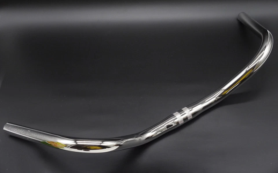 VELO EXQUISIT Stuttgart Halbrenner Lenker silber poliert Stahl 550 mm - 25,4 mm