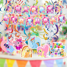 My Liitle Pony Party Supplies happy birthday centerpiece decoration cup plate