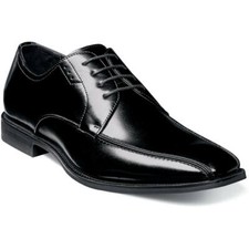 Stacy Adams Men's Black Logan Bike Toe Oxford Shoe - Size 12