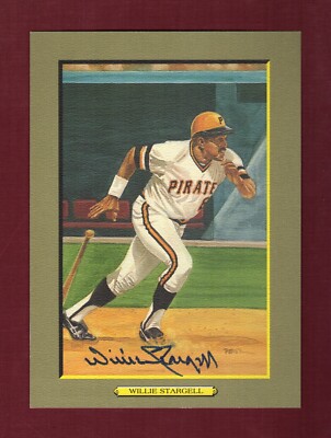Autograph: WILLIE STARGELL, Pirates ~ Perez-Steele GM T3 style cabinet card