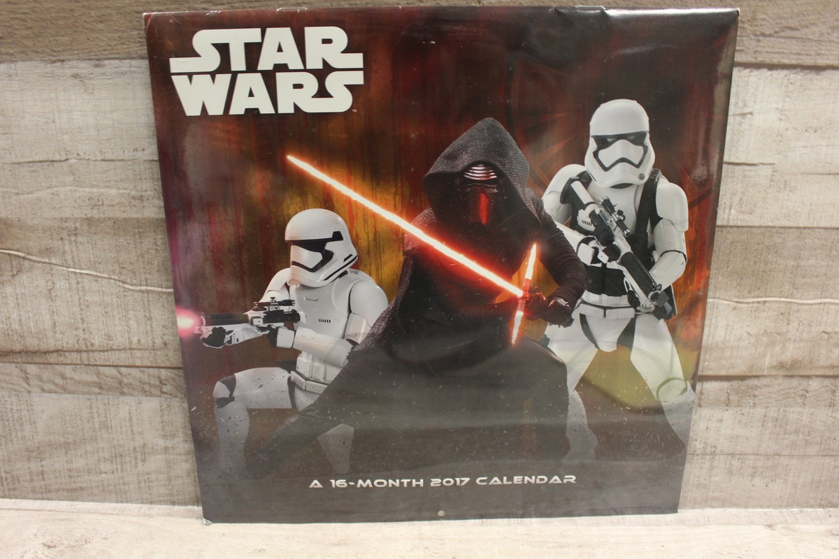 Star Wars 16-Month 2017 Calendar Sealed In Packaging -New | eBay