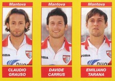 588 GRAUSO - CARRUS - TARANA AC.MANTOVA STICKER CALCIATORI 2010 PANINI