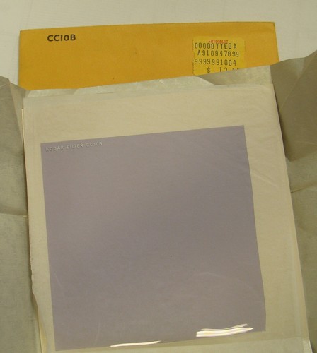 KODAK COLOR COMPENSATING FILTER NO. CC10B 5" or 125mm Square - Picture 2 of 2