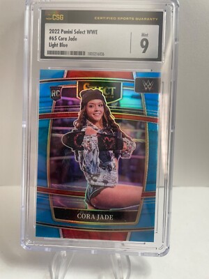 2022 Panini Select WWE - Light Blue #65 Cora Jade /299 (RC) *CSG Graded ...