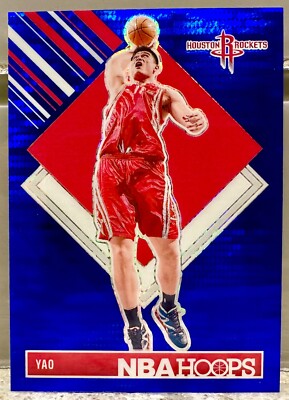 JERSEY # MATCH! 2024-25 Panini Hoops Blue Yao Ming 11/99! ROCKETS (1/1)!