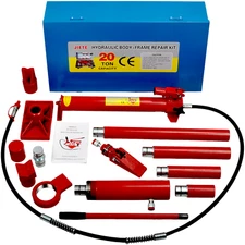 20 Ton Porta Power Hydraulic Jack Body Frame Repair Kit Auto Shop Tool Lift Ram
