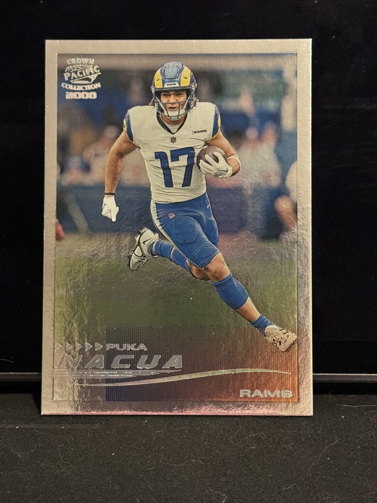 2023 Zenith Puka Nacua Pacific Crown Collection 2000 RC #20 Rams Silver