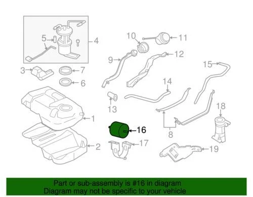 Filtro bomba combustible original Ford Explorer serie F Super Duty 1986-2008 FOTZ-9155-B Foto 2 de 2