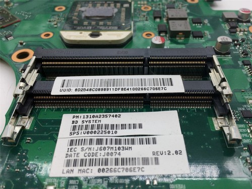 Carte mère Toshiba satellite C650D défectueuse + CPU AMD Athlon II P320 2,10 GHz - Photo 8/10