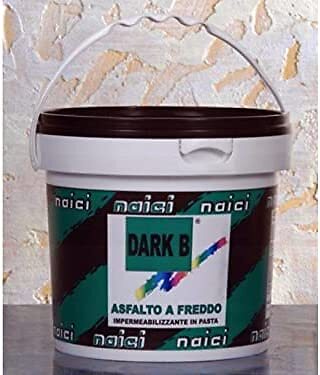 IMPERMEABILIZZANTE A FREDDO BITUMINOSO IN PASTA NAICI DARK B 5KG (25702)
