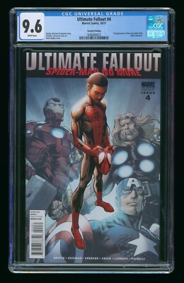 ULTIMTAE FALLOUT #4 (2011) CGC 9.6 1st MILE MORALES SPIDER-MAN 2nd PRINT