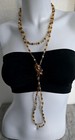 Lovely Vintage Fall Beaded Extra Long Necklace Multi Color Czech Glass Beads AB — photo 5