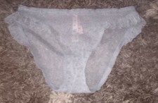 VS shimmer ruffled bikini NEW size small blue stars