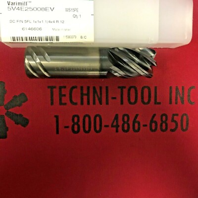 5V4E25008EV 1 X 1 1/4 X 4 SC FIN 5FL VariMill Safe-Lock AlTiN Endmill 6146606