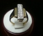Solid 14K Yellow Gold Ladies Ring with Rectangular Shape  — photo 5