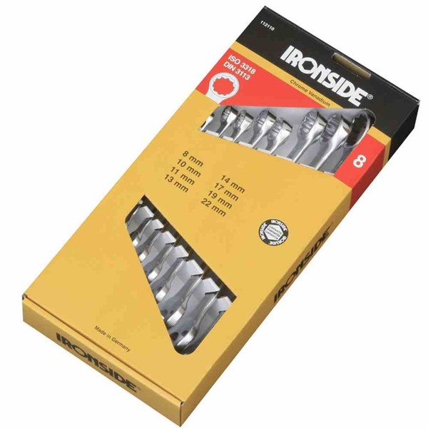 Ring MaulschlüSsel Set 8Tlg SchraubenschlüSsel RingschlüSsel Heimwerker Werkzeug-image