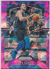 LUKA DONCIC Dallas Mav RARE CRACKED ICE $$ PRIZMS VARIATION Basketball Card RARE