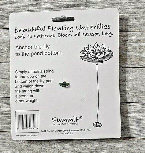 Summit Floating Red & Yellow Decorative Pond Waterlilies - Picture 2 of 2