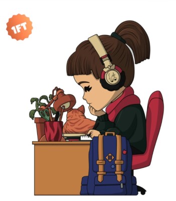 Youtooz *  Lofi Girl (1ft) Vinyl Toy * NEW * Damage (See Description Before Buy)