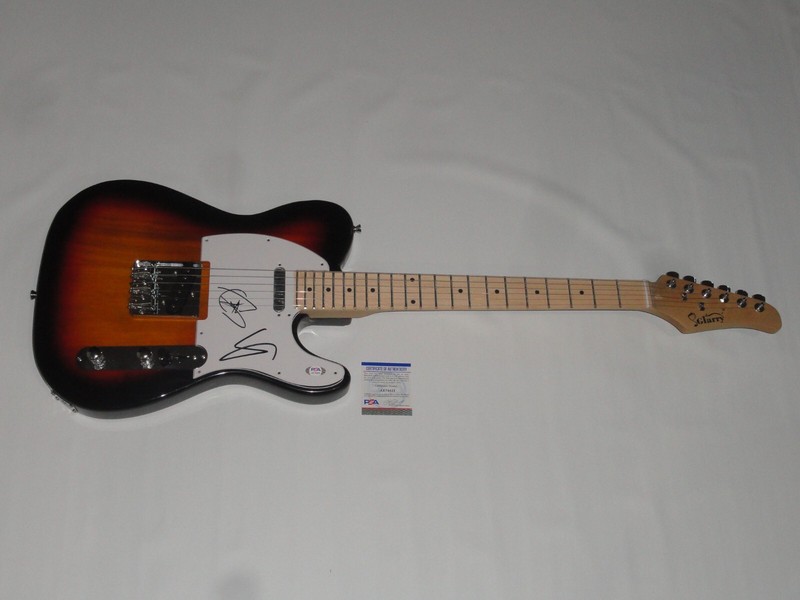TOTO SIGNED SUNBURST ELECTRIC GUITAR STEVE LUKATHER JOSEPH WILLIAMS PSA COA