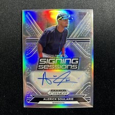 2021 Alerick Soulaire Signing Sessions Silver Prospect AUTO Prizm Draft Picks