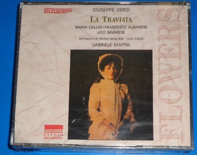 Callas/Albanese/Savarese/Santini VERDI La Traviata - Enterprise 2 CD set SEALED