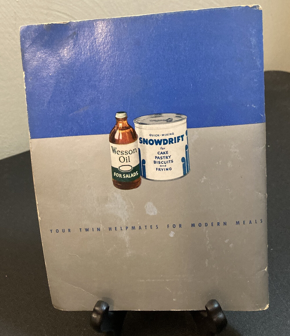 Wesson Oil Snowdrift Cookbook Recipe Baking Quick Mixing Cake Muffin Fry Kettle