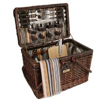 Picnic & Beyond Willow Picnic Basket For 4, New, Free Shipping on sale Picnic & Beyond Willow Picnic Basket For 4, New, Free Shipping on sale