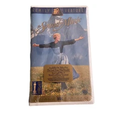 New Sealed The Sound of Music VHS Tape Family Movie 1965 Clamshell Case Musical