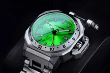 ARAGON Millipede Max GMT Automatic NH34 42MM Green ~ Brand New