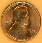 1954D LINCOLN WHEAT CENT BRILLIANT RED AS SEEN IN PHOTO