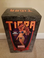 Bowen Designs Tigra Painted Statue Mint Limited Ed 521/800 Mike Cusanelli 13"