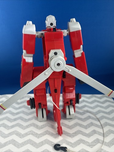 1985 Bandai Powerbots Flybot Transforming Helicopter Incomplete For PARTS Repair - Picture 8 of 17
